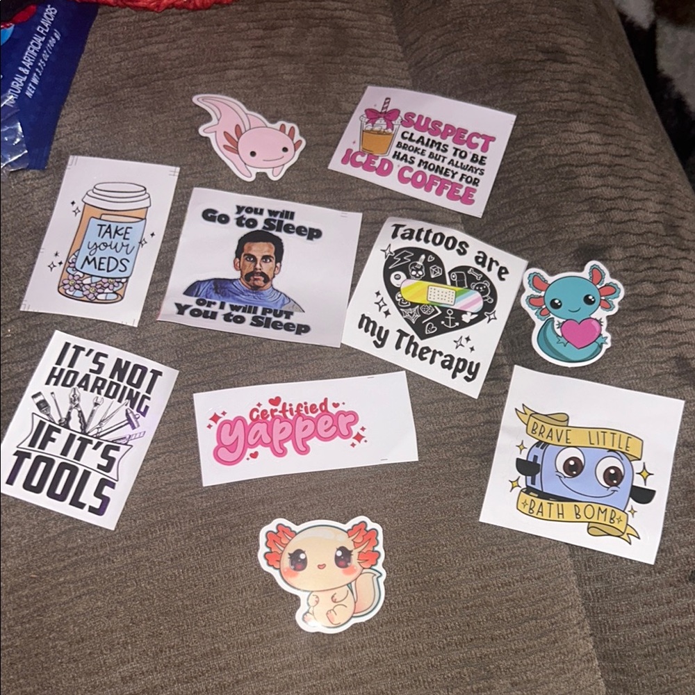 10 Pc. Funny Stickers